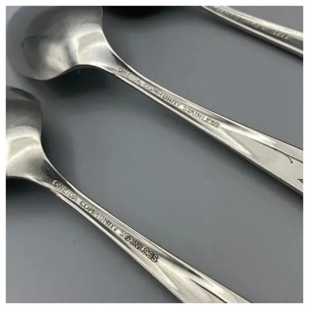 Oneida Community MY‎ ROSE Teaspoons 4pcs Stainless Spoons